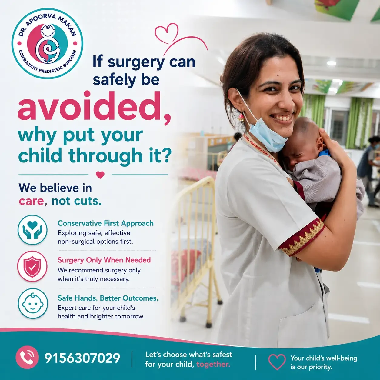Avoid pediatric surgery when possible in Pune - Dr. Apoorva Makan Explains
