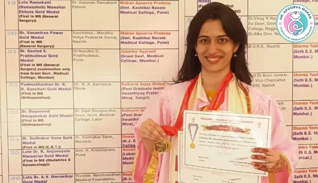 Gold Medalist Pediatric Surgeon in Pimple Saudagar - Dr. Apoorva Makan