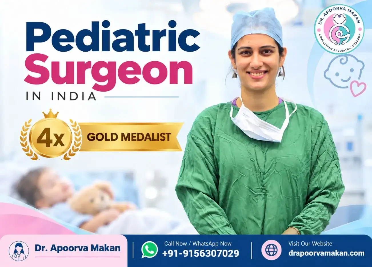Infographics about Pediatric Surgeon in India - Dr. Apoorva Makan Pune