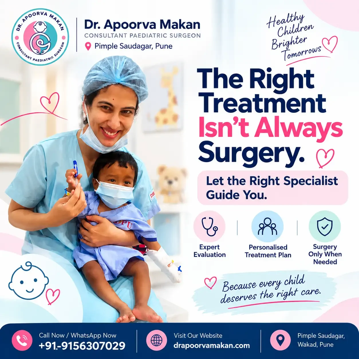 Infographic about Pediatric Surgeon in Wakad.